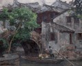 Ville Riverside du sud de la Chine 2002 Paysages de Chine